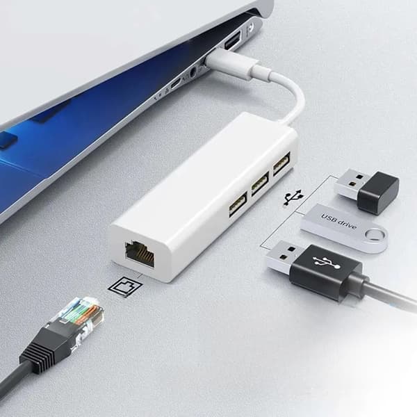 USB C 100Mbps Ethernet Netværksadapter til RJ45 Lan USB 2.0 Type C til MacBook Xiaomi Samsung Huawei PC Computer Ekstern Hub Type C to RJ45