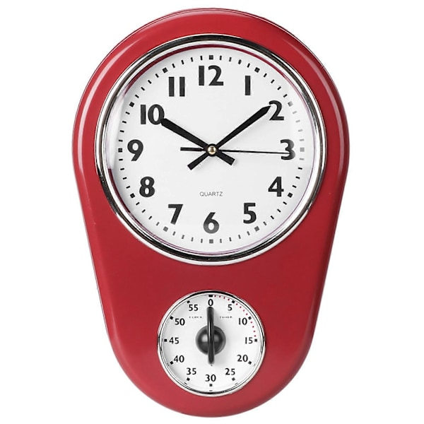 Vintage Väggklocka Stor Hängande Klocka Hem Kök Timer