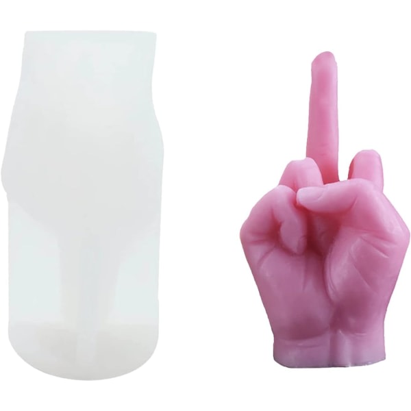 Silikon Håndgest Form Harpiks Form med Langfinger