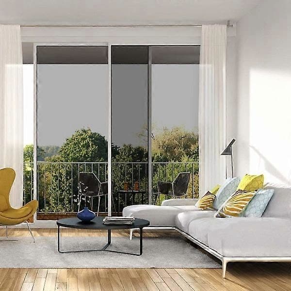 Window film privacy screen sun protection mirror effect 60x200 cm Black Silver Black Silver Black Silver
