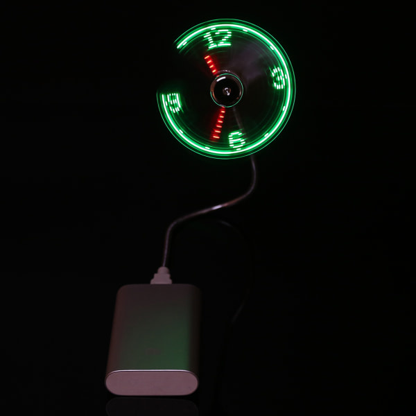 Fleksibel svanehals USB LED-bordblæser med Realtidsvisning til bærbar computer