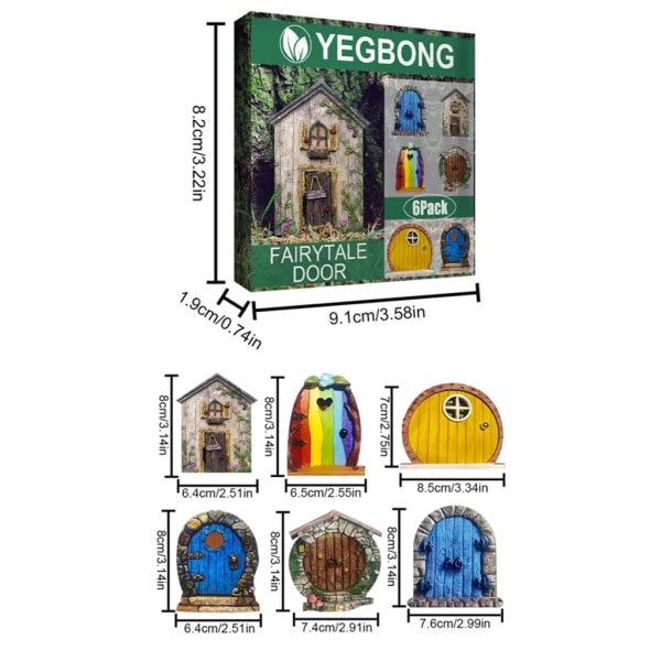 12 kpl Pixy Gate Fairy Gate Elf Gate Tr? Elf Gate lapsille Piha Taide Puutarha Veistos