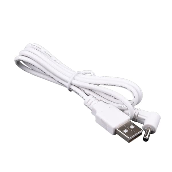 3,3 fot/1m USB hane til DC 3,5x1,35 mm 5V strømkontaktkabel USB til DC 5V strøm USB til DC strøm hvit
