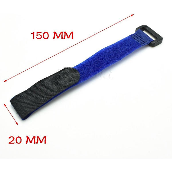 Borrelåskabelbinder - 15cm - Svart - 10 stk