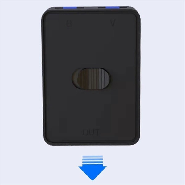 USB-switch til printerdeling, tovejs switch 2 ind og 1 ud eller 1 ind og 2 ud USB-delingsswitch USB2.0