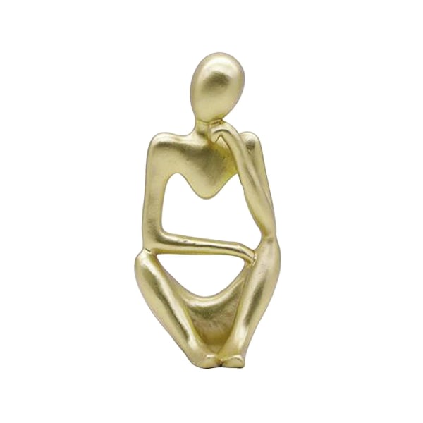 Hartsfigurer Tänkare Människor Abstrakt Ornament Skulptur Elegant Skrivbordsdekoration Hem Staty Bokhylla Samla