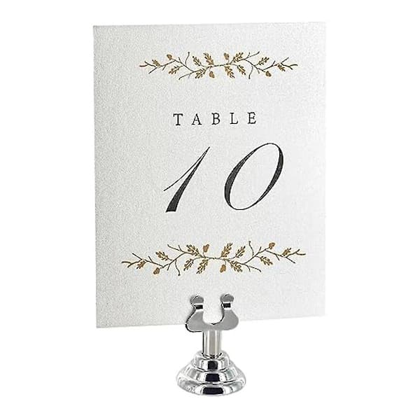 Mini Menu Holder Stand Bundle for Wedding Place Cards, Table Number Holders for Restaurants, Cafes and Shops