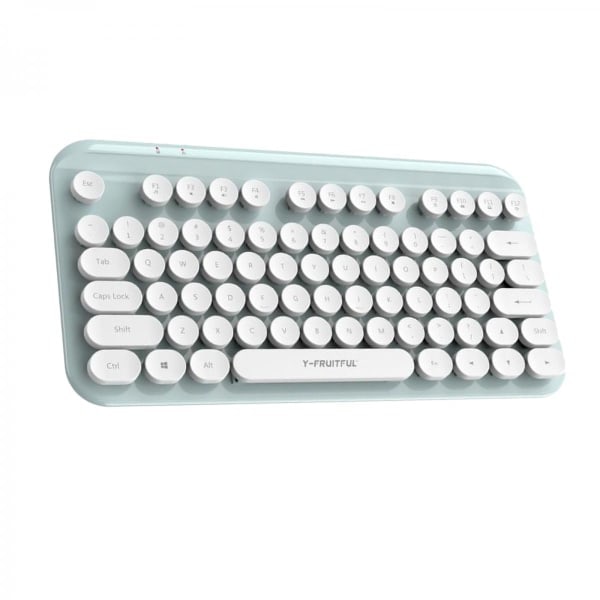 Mini Bärbart 2.4G Multifunktion Trådlöst Bluetooth Tangentbord för Laptop Blå