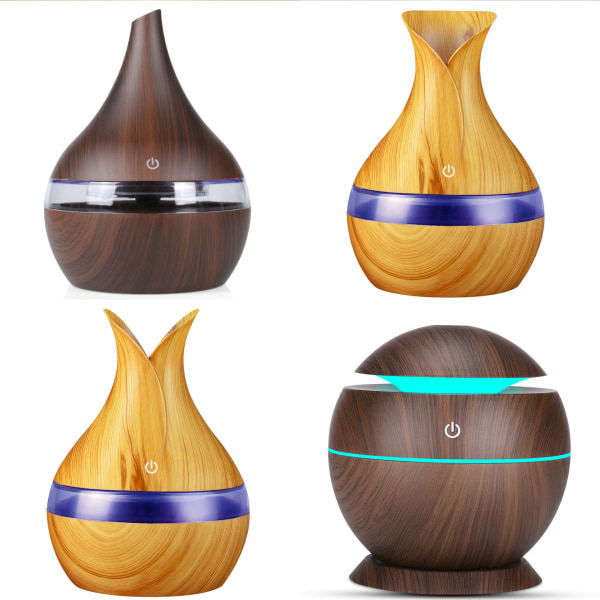 Changing Home USB Oppladbar 300ml Luftfukter 7-farget Brun