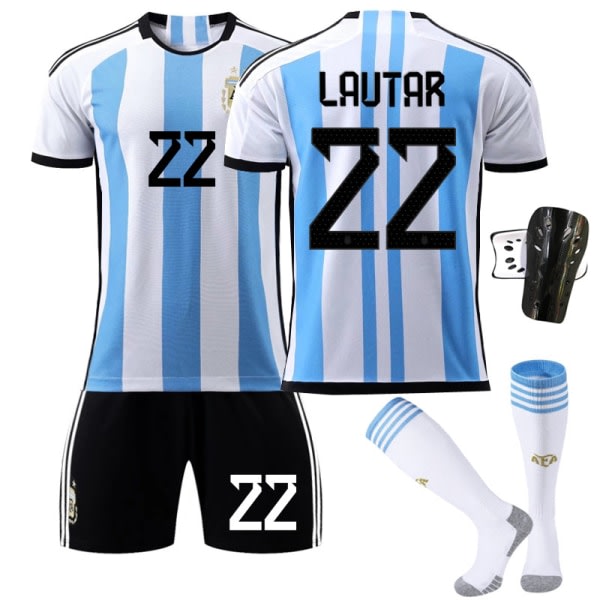 Jalkapallopaita MM-kisoihin 2022 Argentiinan jalkapallopaita miehille MM-kisoissa Messi #10 XL