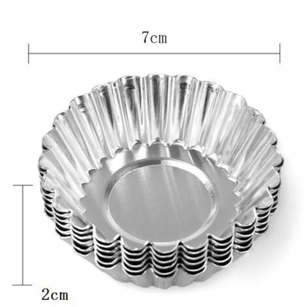 Galaxy Engångs molds av aluminium, form av aluminiumfolie tårtkoppar är mycket lämpliga 7*2 cm 30 st