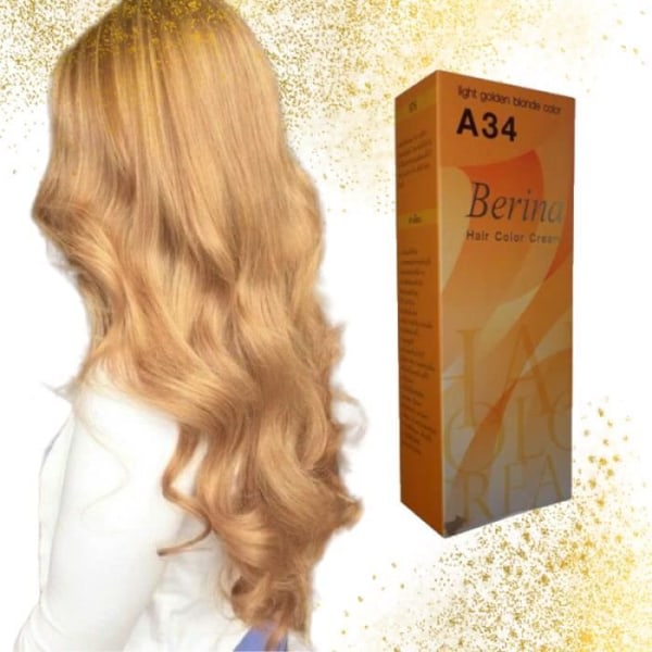 TG Gör-det-själv Hårfärg Ljus Gyllene Blond A34 | Effektivt og nyskapende produkt som holder lenge