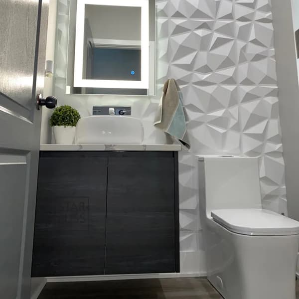 30x30cm 3D väggpanel form gips vägg 3D väggdekaler vardagsrum 3D tapet väggmålning badrum kökstillbehör utomhus_yux