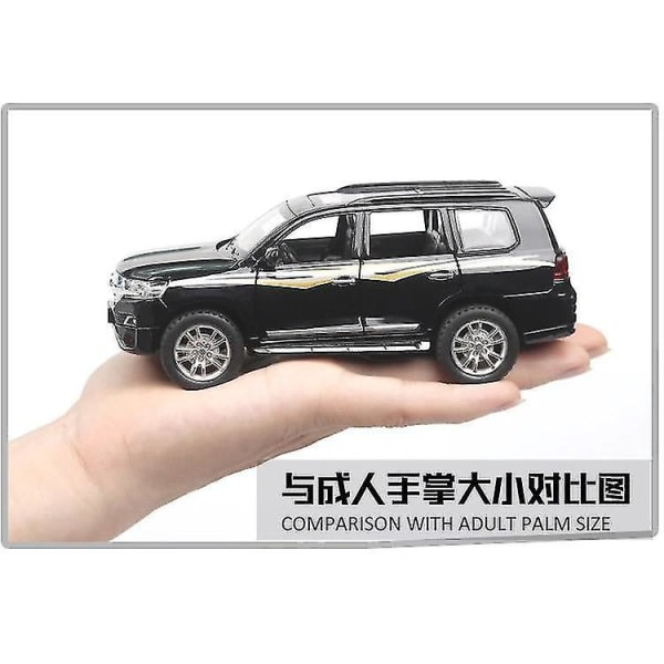 1:32 Lekebil TOYOTA LAND CRUISER Metallbil (svart)