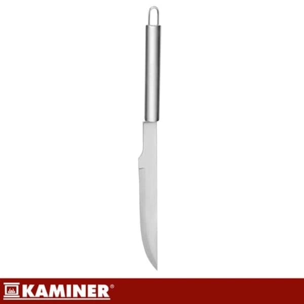 BBQ-værktøjssæt 6 dele rustfrit stål med etui til gas- og kulgrill, campingpicnic, sort