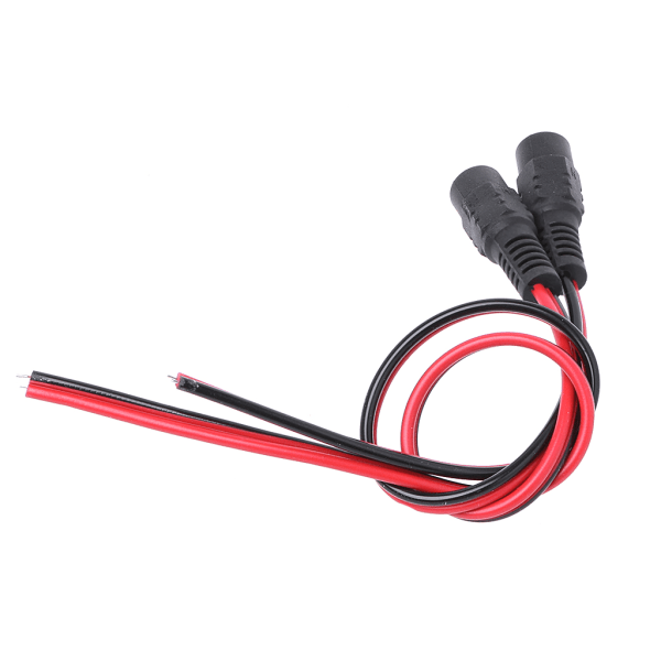 5 kpl 5,5x2,1 mm naarasovittimia DC-virran CCTV PSU-pigtail-kaapelilähtöön 1