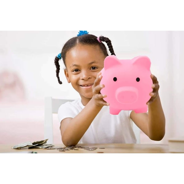 Söt Plast Pig Money Bank okrossbar Spargris leksak for pojkar Pink