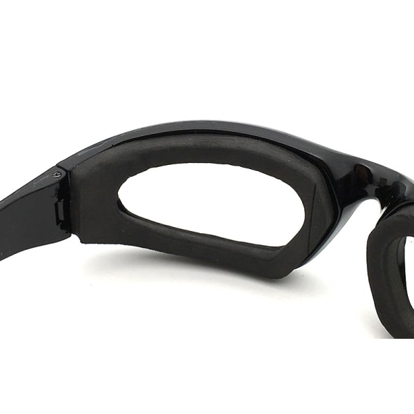 Kökslökskärande glasögon (svarta), imfria linser, säkra och