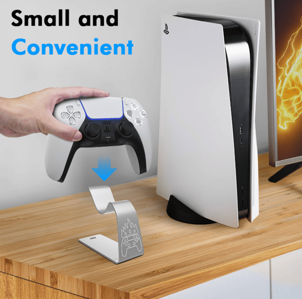 AMVR universelt spillkontrollerstativ for PS3/PS4/PS5/Xbox/Beton/NVIDIA-maskinvaredisplaystativ sølv—yux silver
