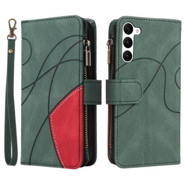 KS Wallet Case til Samsung Galaxy S23 - Grøn/Rød Grøn