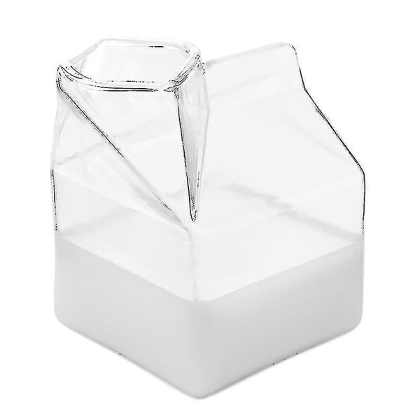 Pack Glas Mjölkkartong Klar Mini Gräddkanna Behållare Vattenkokare Kaffekopp Juiceflaska