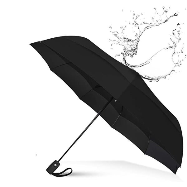 Fällbart paraply automatiskt öppnings- og stängningsparaply