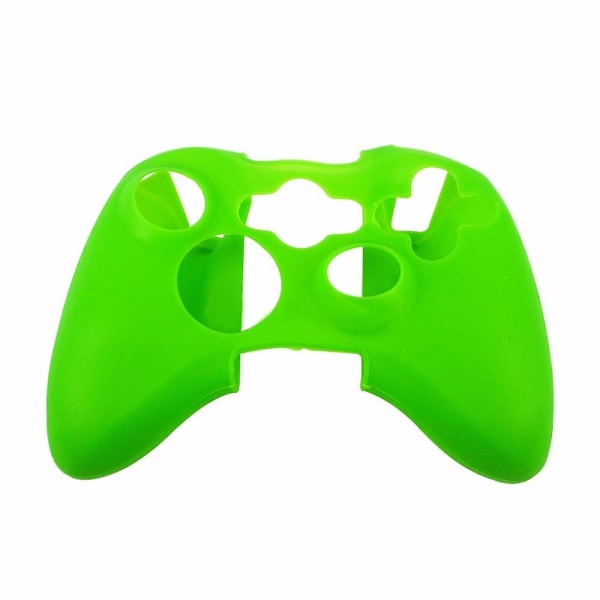 5-färgad silikongummi spelkontroll Case Gamepad-skydd Mjukt cover för Xbox 360-kontroll Grön