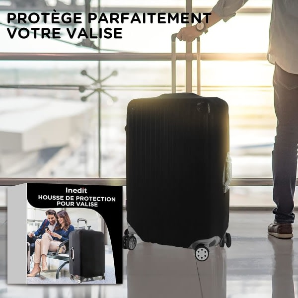 Resväska Skydd - Elastiskt Chiffong Bagage Skydd för 22-24 Tum Suitcase
