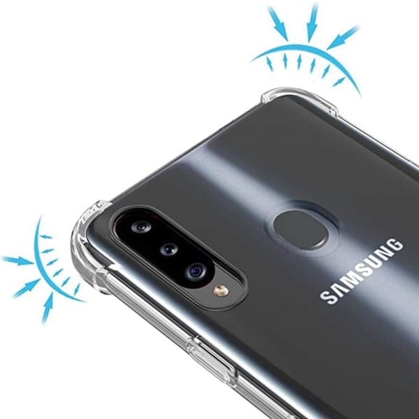TG Samsung Galaxy A20S - Silikonskal (FLOVEME) Transparent