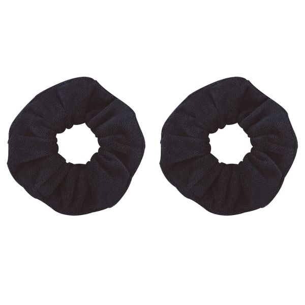 TG Pyyhke Scrunchie, 2-pakkauksessa, Mikrokuitu Scrunchie, Hiustenkuivaus Musta