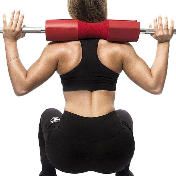Vægtløftningsstangpuder Squat Beskyttende Nakke- og Skulderstøtte Lilla One Size