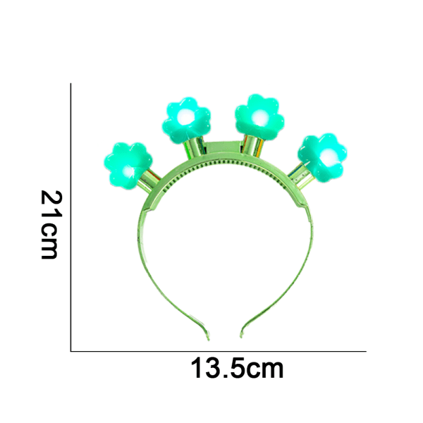 Jultillbehör, shamrock pannband, festfavoriter style 1