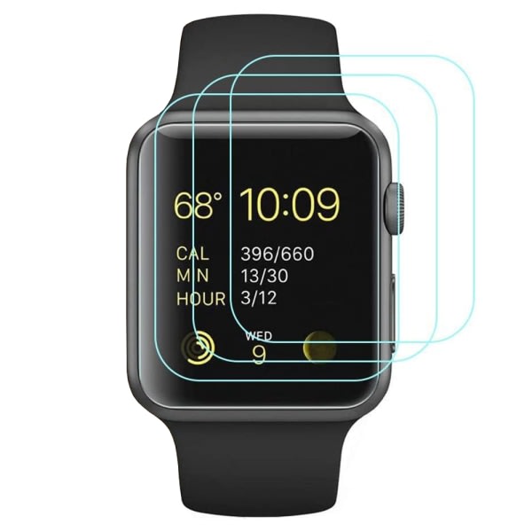 TG 3-PACK Härdade Skärmskydd till Apple Watch Series 7/8 (41/45mm) Transparent 45mm