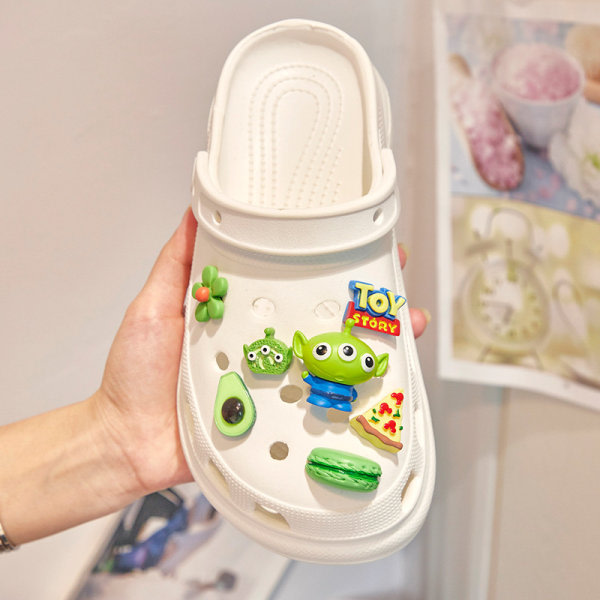 TG 15 dele 3D Clog Sandaler Ornament, Skoberlocker, Sød Sko Ornam