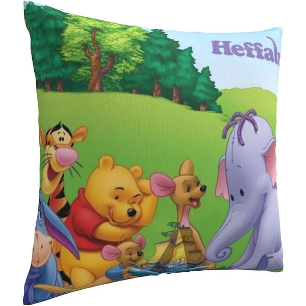 Puh Bear Myke putetrekk 45 X 45 Cm Firkantede putetrekk Komfortable dekorative putetrekk Luksuriøst trekk til sofa soverom med Invisi