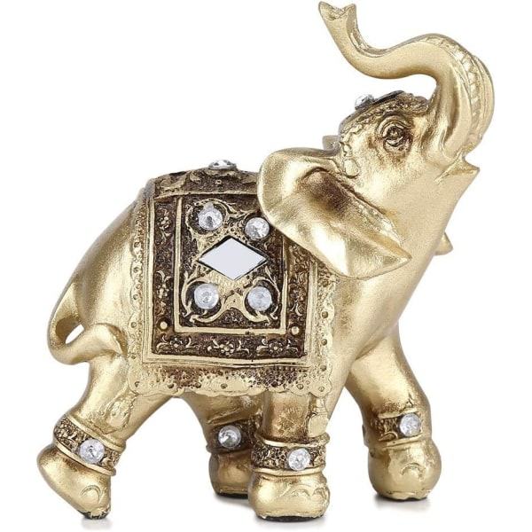 Galaxy Elefanttistatuette Onnen Onnen Elefanttistatuette Työpöydän Koriste Syntymäpäivälahja 9*9cm s