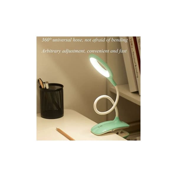 LED Clip-on Leselampe Dimbar Øyebeskyttelse Bordlampe