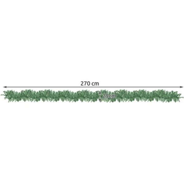 Julekrans / Juletrekrans Jul - Juletrekrans - 2,7 m 1750