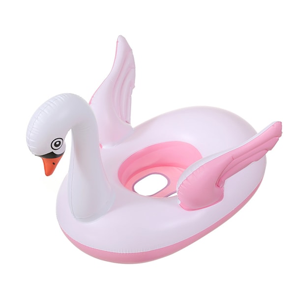 Uppblåsbar badring söt svan flytande rad fäste vattenpark badbassäng tillbehör badring Blue Swan