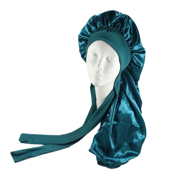 TG Lang Satin Bonnet for Kvinner Silke Bonnet for Cap Flower