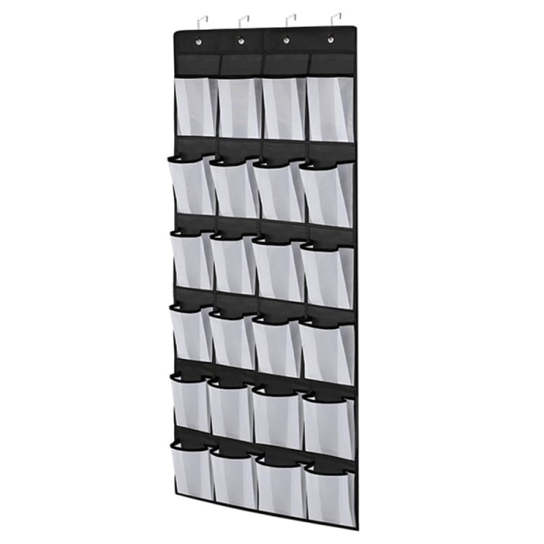 Skovikbar laukku / Kotitalouslaukku / 24-lokeroinen riippuva säilytyslaukku Musta-valkoinen Black-white 150*55CM