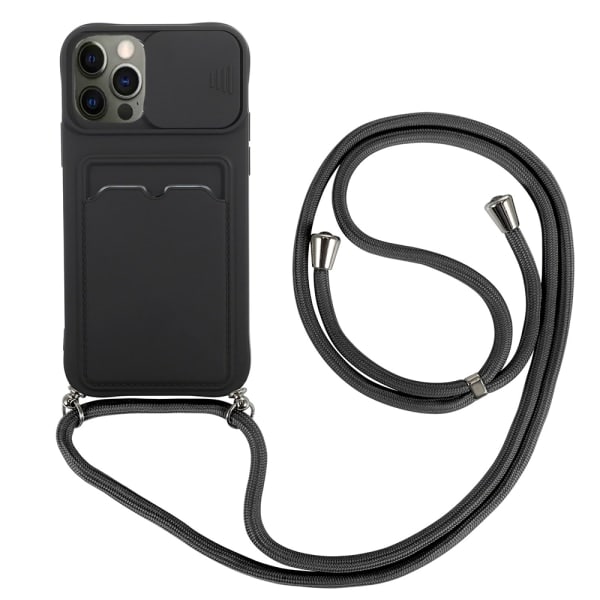 TG iPhone 12 Pro Max - Slank Beskyttende Skal med Kortholder Lysegrøn