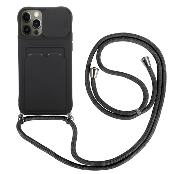 TG iPhone 12 Pro Max - Smidigt Skyddande Skal med Korth?llare Ljusgr?n