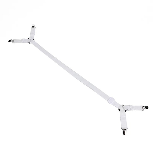 Justerbar lakenholder dyneholder duk sofa trekk laken spenne telt metall fast lakenklemme White Four clamps one