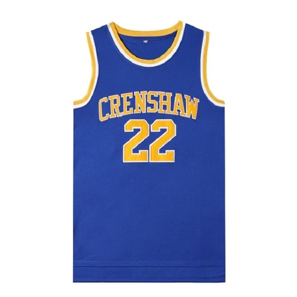 2023 Sommerens Nye BG Basketball CRENSHAW#22 Trøje Blå S