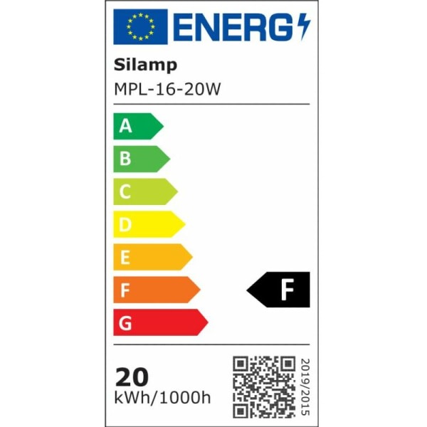 20W rektangulär LED-vägglampa IP65 - kallvit 6000K - 8000K -