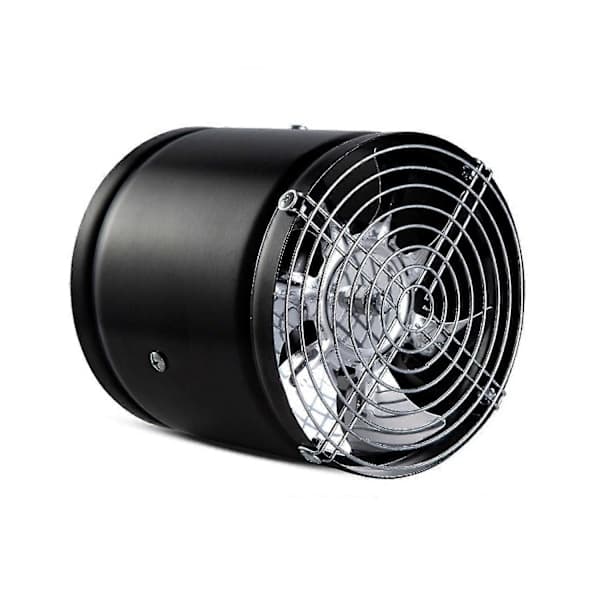 Multifunktionel Emhætte med Beskyttelsesgitter - Kraftfuld & Stille Ventilator - Aluminium Sort 8 Sort 8 Black 8