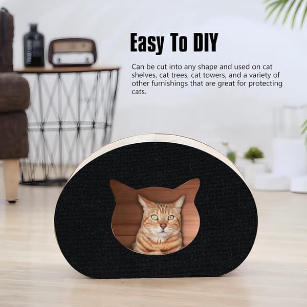 Kradsemåtte til katte - beskytter - til møbler mod ridser - kattekradsemåtte - Kradsetæppe til katte - til sofaer - 40x200 cm