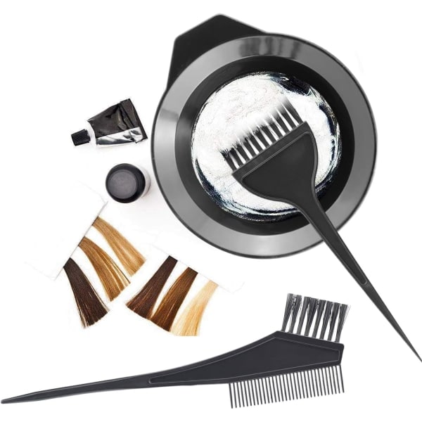 TG 3-pack hårfärgningsverktyg, Gezimetie set för hårfärgning, borste dubbelsidig färgkam och set DIY Salon (3 st)