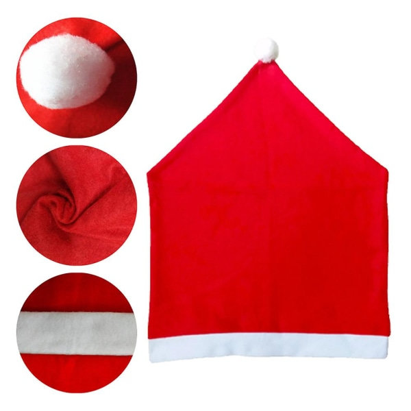 6 st Julstolsöverdrag i Non-woven, Juldekorationer